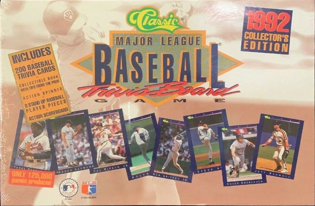 Classic Major League Baseball Trivia Board