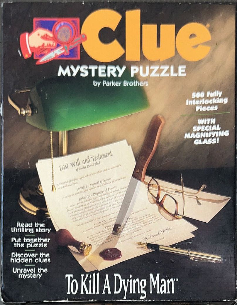 Clue Mystery Puzzle <br><i>To Kill a Dying Man</i>