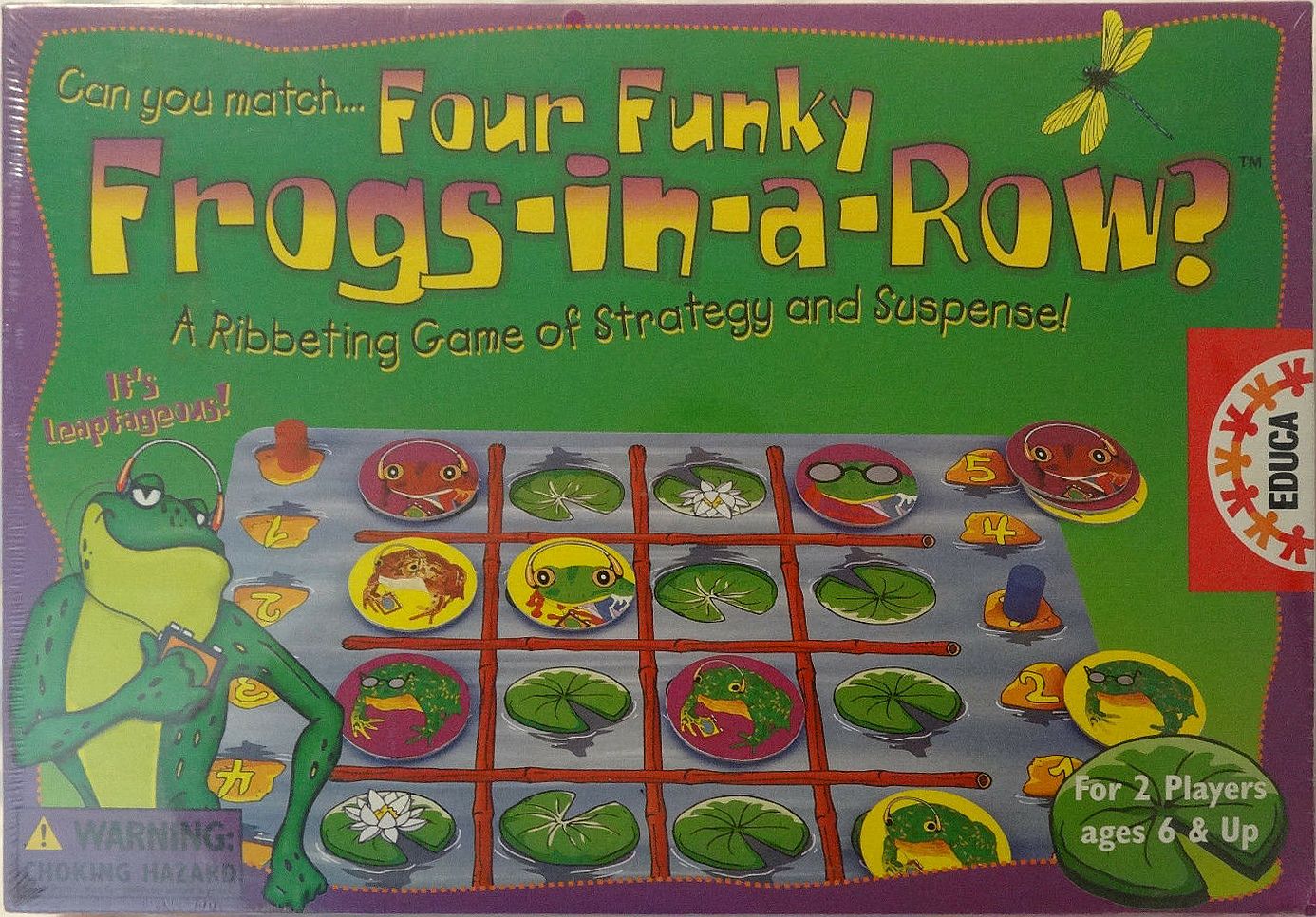 Four Funky Frogs in a Row?