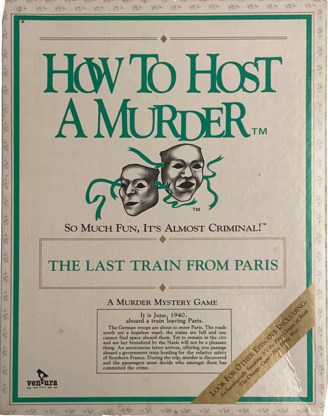 How To Host A Murder<br><i>The Last Train From Paris</I>