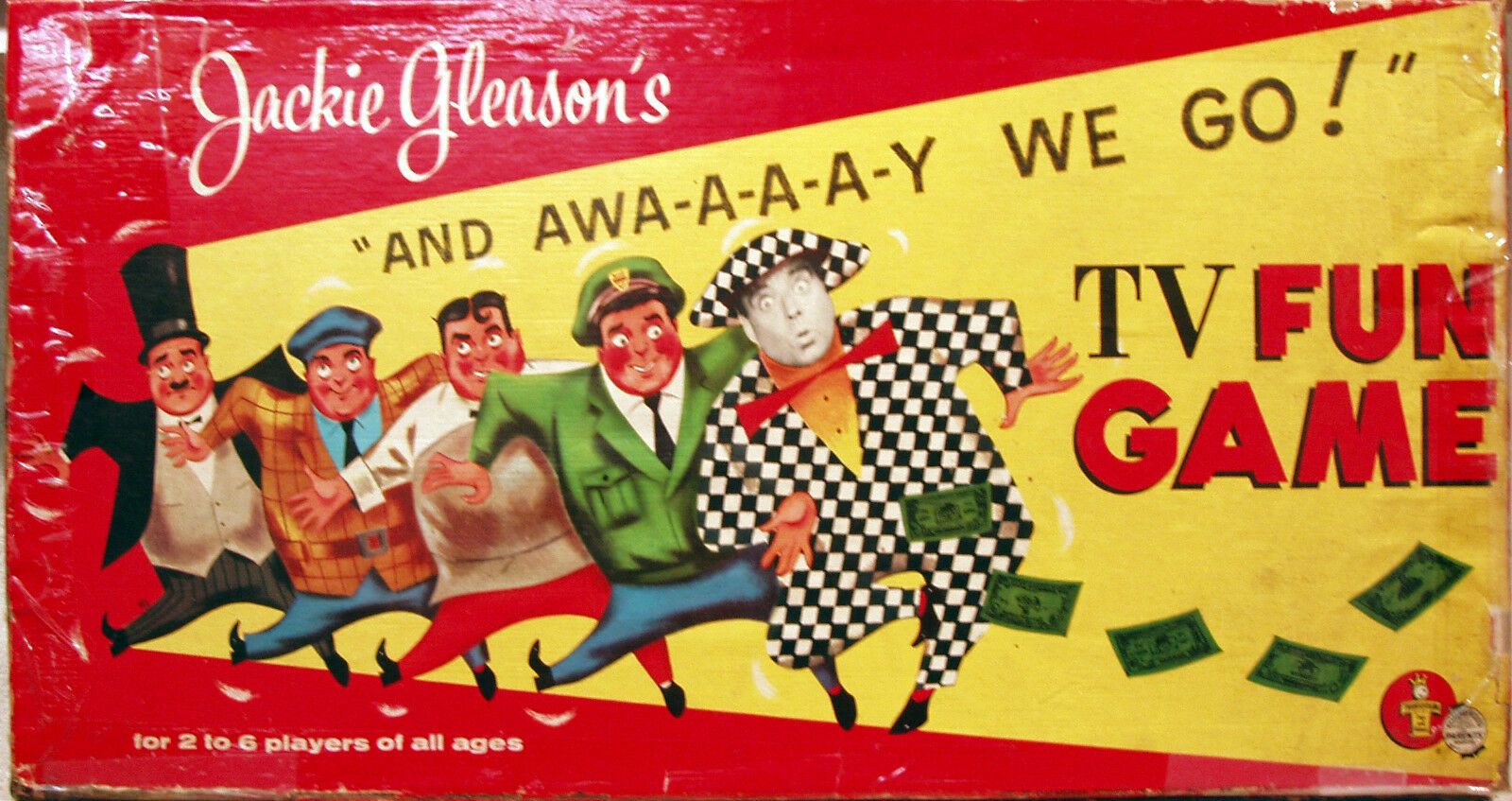 Jackie Gleason's "and awa-a-a-a-y we go!"